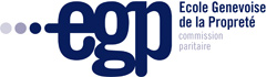 Logo de l'École Genevoise de la Propreté, une référence en formation professionnelle pour le nettoyage et l'entretien à Genève, disponible pour consultation et acquisition.