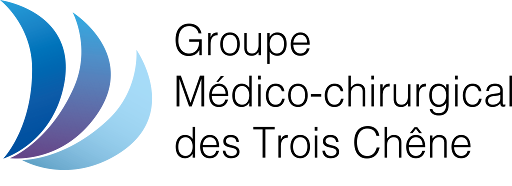 Logo du Groupe Médico-chirurgical des Trois Chêne, un établissement professionnel basé à Genève, disponible pour services et livraison.